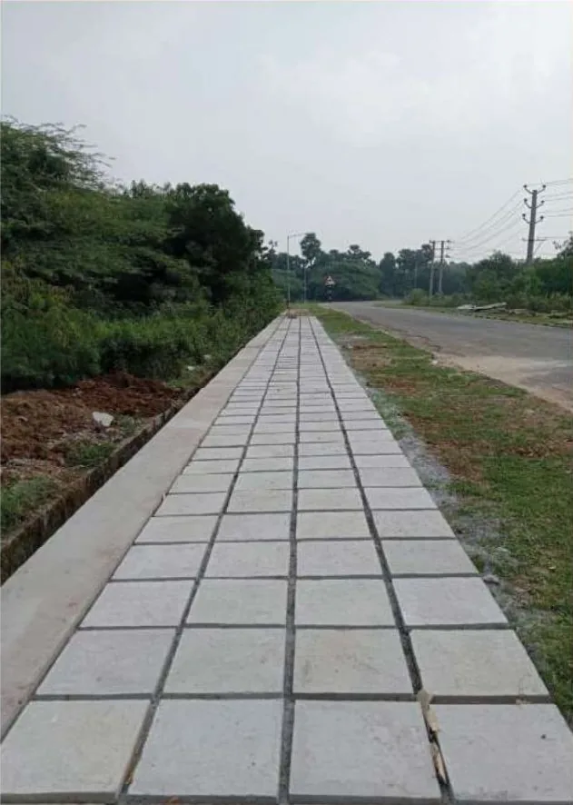 New interlocking pathway laid at Brandix India Apparel City